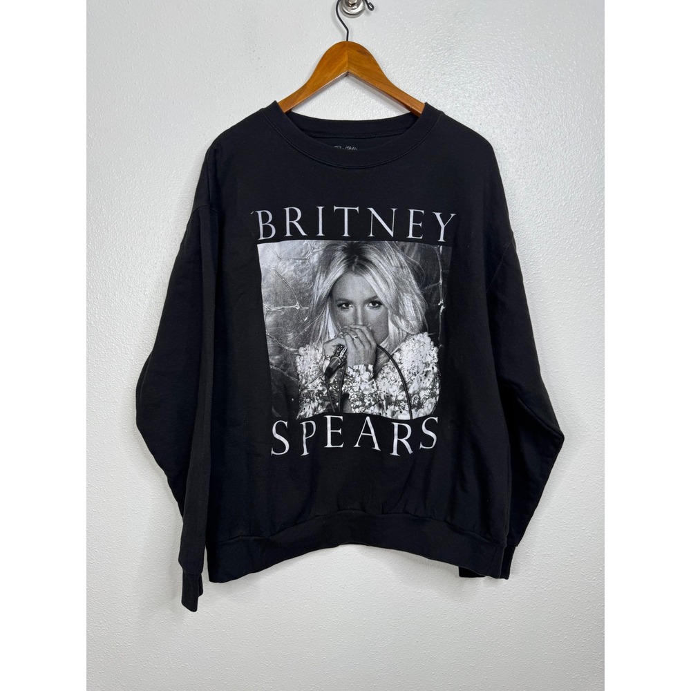 Britney Spears Black Crewneck Sweatshirt Size Xlarge